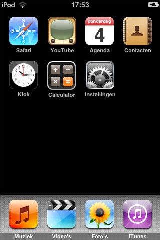iPod Touch zonder Software Update (V1)